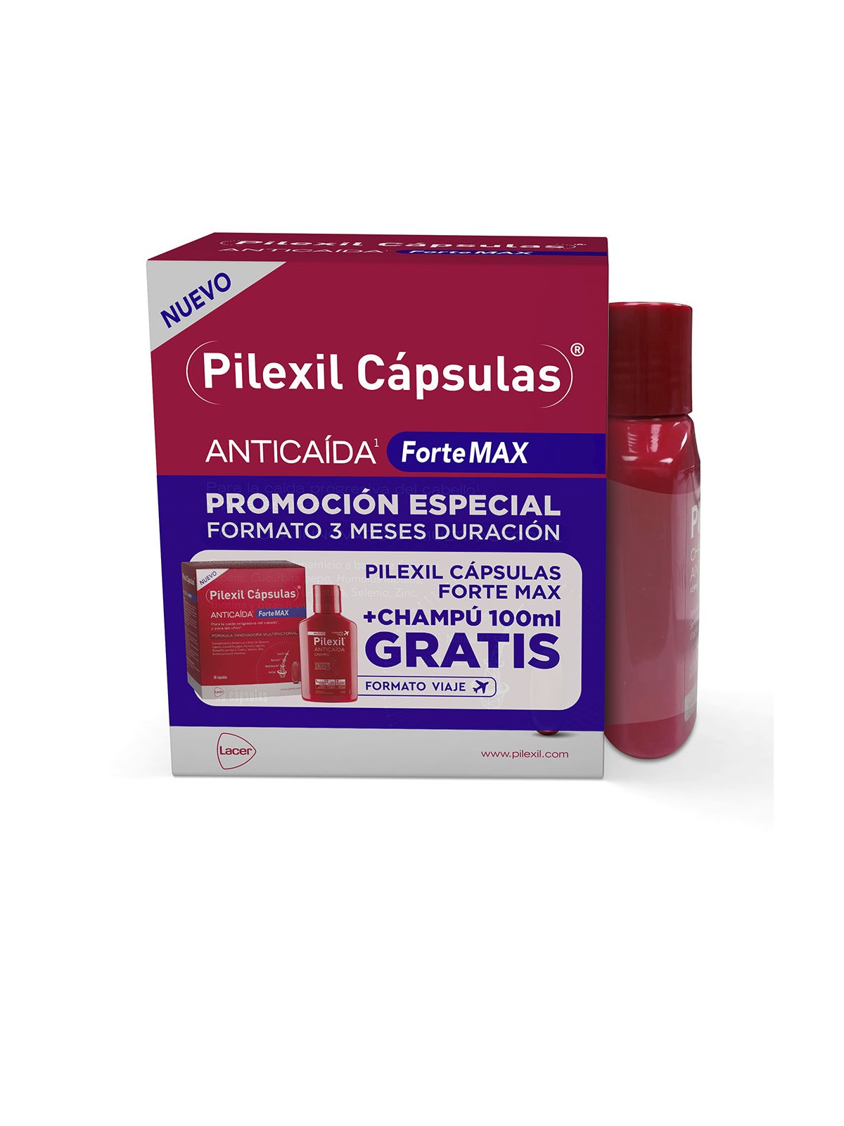Pilexil PILEXIL FORTE MAX capsule anticaduta + shampoo 2 unità unisex