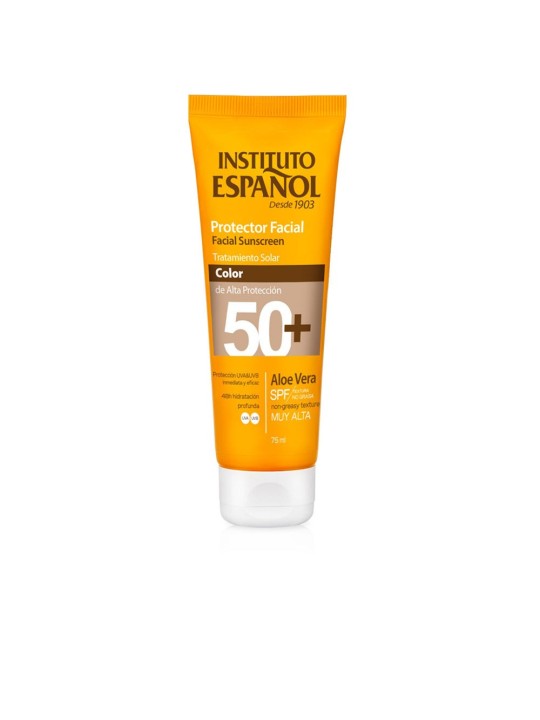 Instituto Español PROTEZIONE VISO ALL'ALOE VERA con SPF50+ colorato 75ml unisex