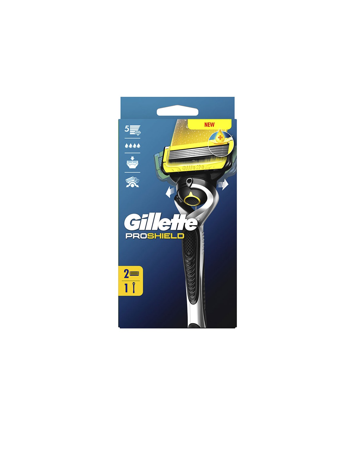 Gillette Rasoio Gillette Fusion ProShield + 2 ricariche uomo