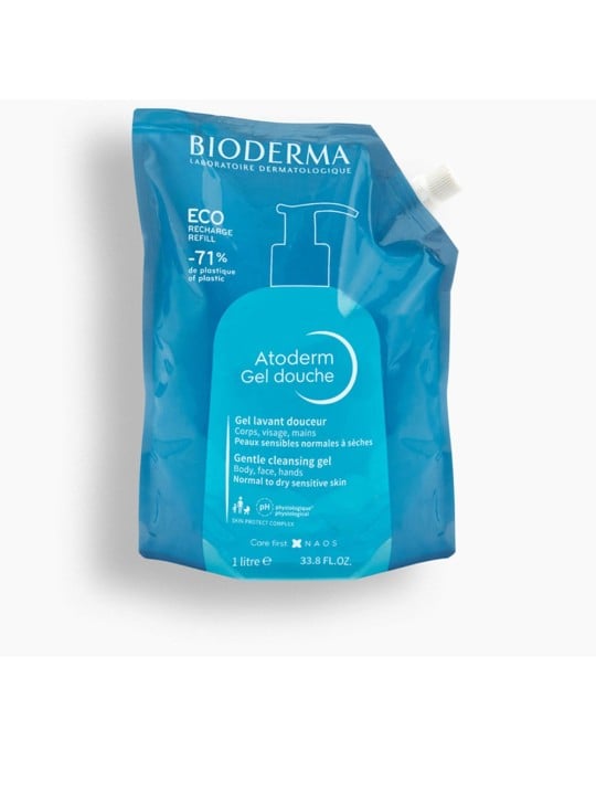 Bioderma Ricarica di gel doccia ATODERM per tutta la famiglia, 1000ml unisex
