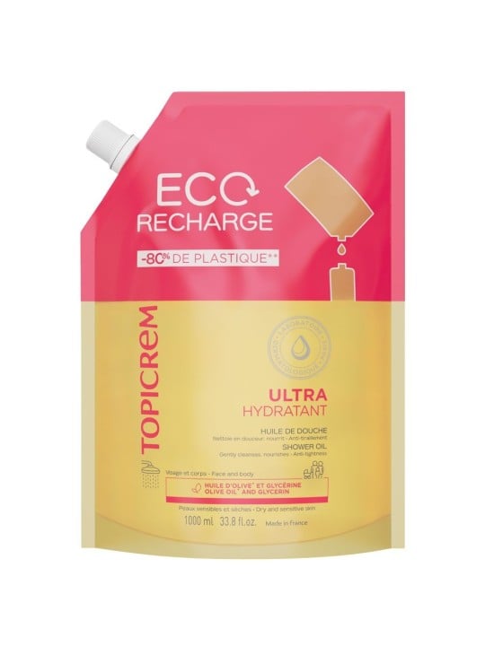 Topicrem Ricarica di olio doccia UH da 1000ml unisex