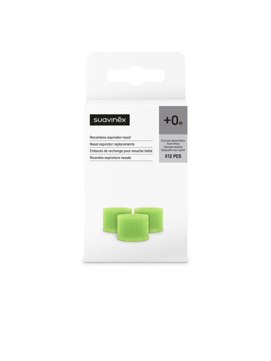 Suavinex Ricarica per aspiratore nasale: spugnette monouso 12 unità unisex