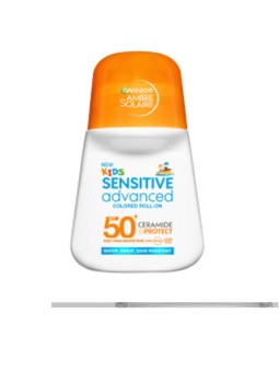 Garnier Roll-on colorato SPF50+ per bambini sensibili, versione avanzata, 50ml unisex