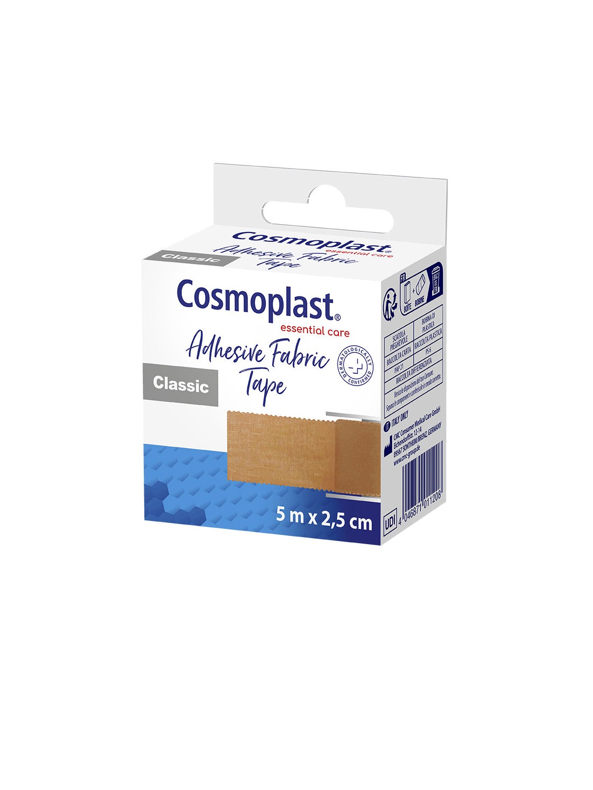 Cosmoplast Rotolo di nastro adesivo universale in tessuto COSMOPLAST, 5 x 2,5 cm unisex