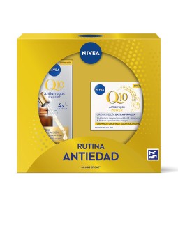 Nivea ROUTINE ANTI-ETÀ Q10 - CUSTODIA IN 2 PEZZI day cream + double action serum 30 ml unisex
