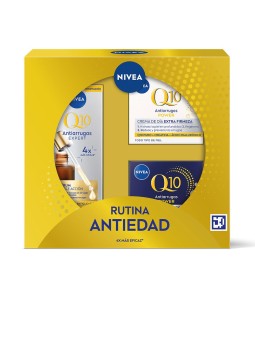 Nivea ROUTINE ANTI-ETÀ Q10 - CUSTODIA IN 3 PEZZI day cream + night cream + double action serum donna