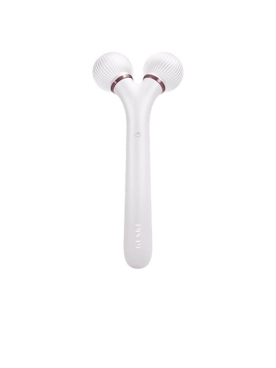 Geske Rullo per la pulizia del viso sonico 4 in 1 con guida tramite app intelligente n.Bianco 1 unità unisex