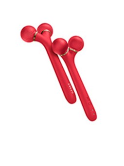 Geske Rullo per la pulizia del viso sonico 4 in 1 con guida tramite app intelligente n.Rosso 1 unità unisex