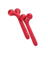 Geske Rullo per la pulizia del viso sonico 4 in 1 con guida tramite app intelligente n.Rosso 1 unità unisex