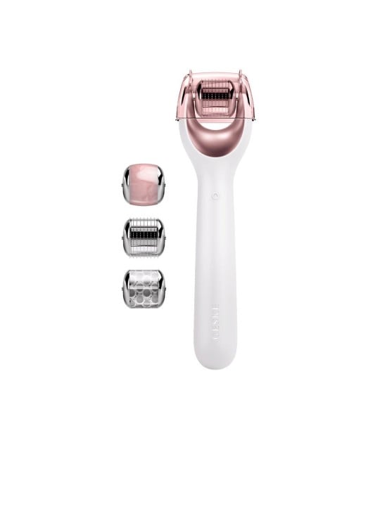 Geske Rullo per microneedling viso 9 in 1 con guida tramite app intelligente n.Bianco 4 unità unisex