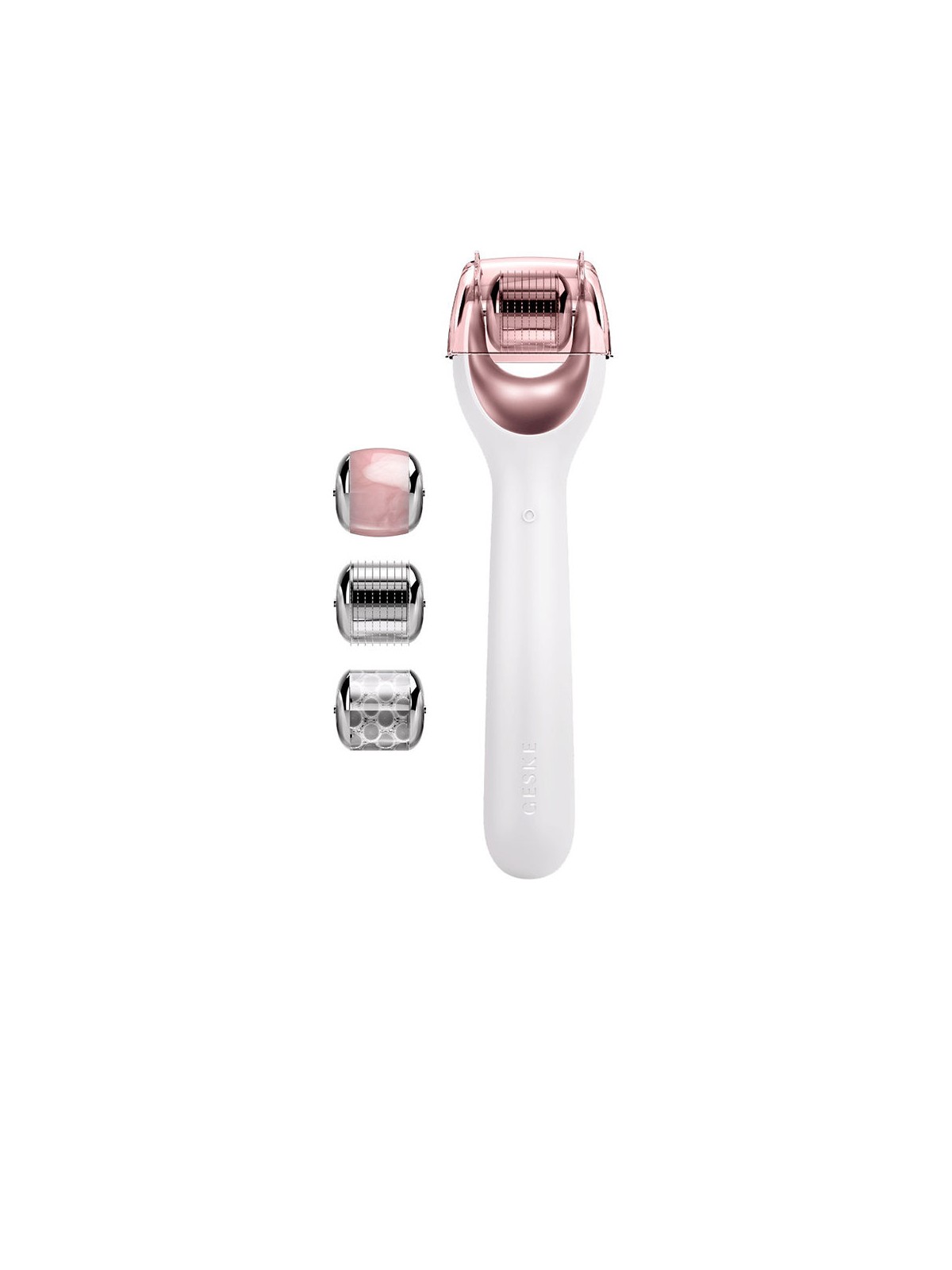 Geske Rullo per microneedling viso 9 in 1 con guida tramite app intelligente n.Bianco 4 unità unisex