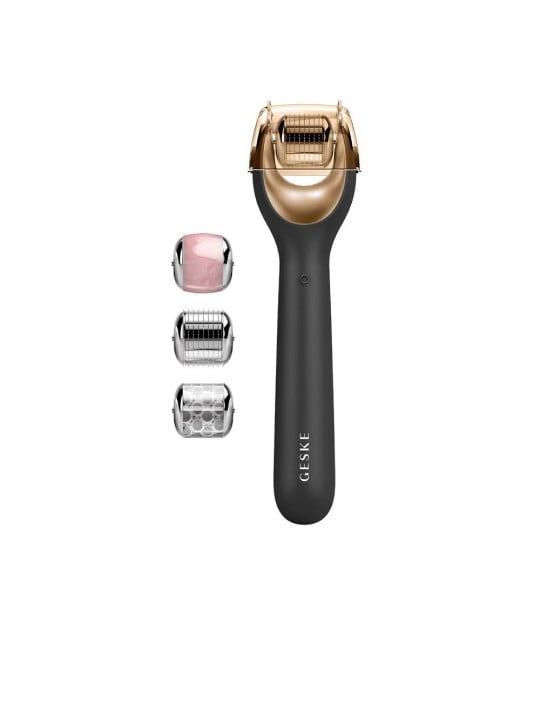 Geske Rullo per microneedling viso 9 in 1 con guida tramite app intelligente n.Nero 4 unità unisex