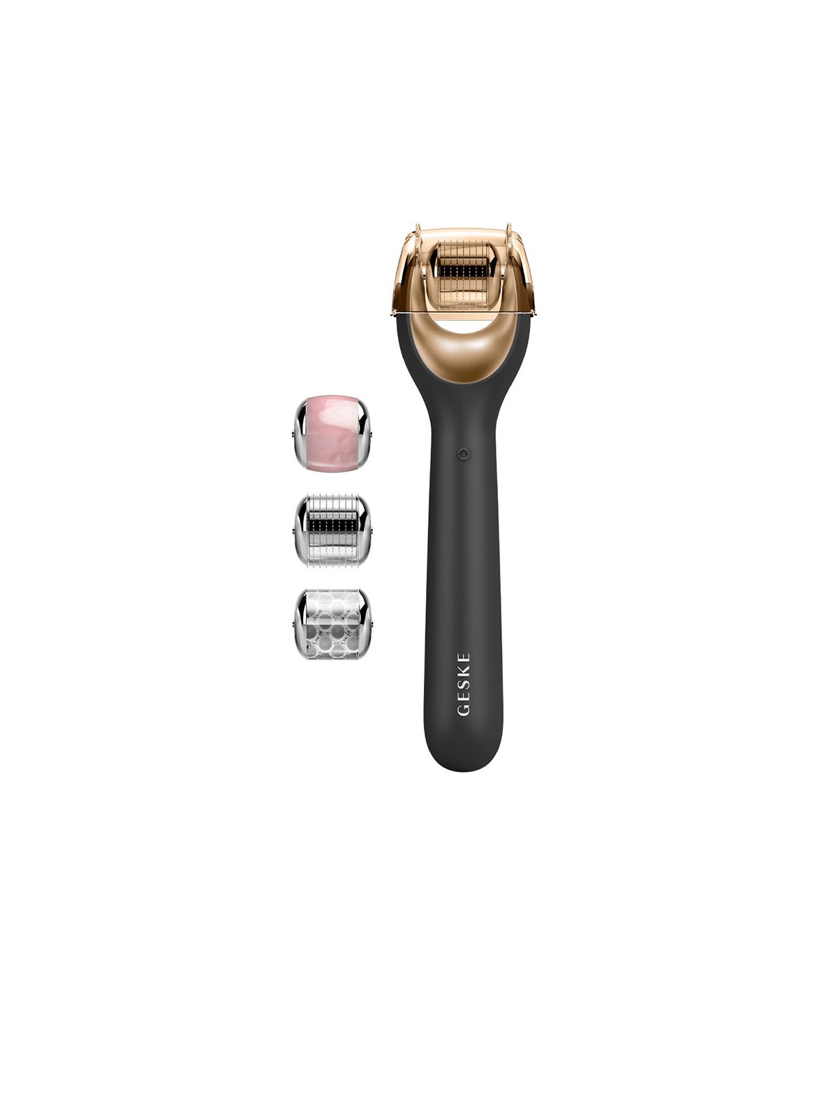 Geske Rullo per microneedling viso 9 in 1 con guida tramite app intelligente n.Nero 4 unità unisex