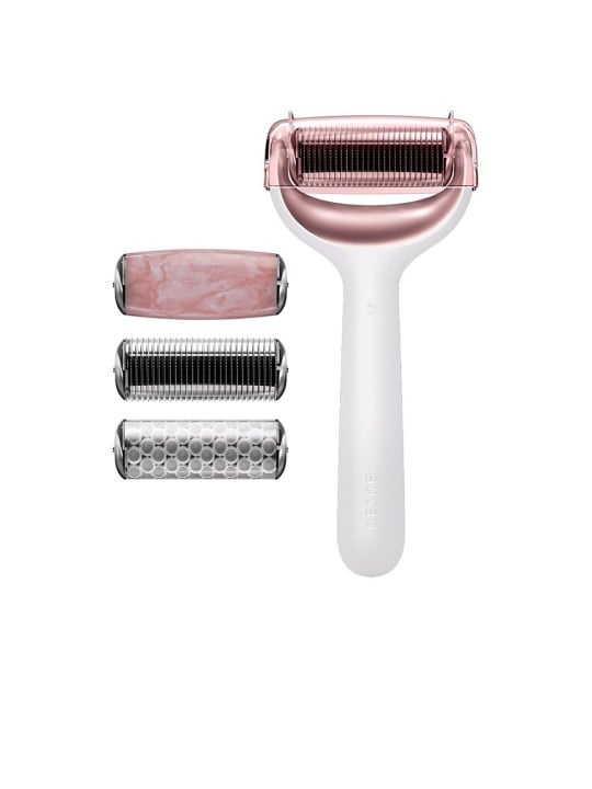 Geske Rullo per microneedling viso e corpo 9 in 1 con guida tramite app intelligente n.Bianco 4 unità unisex