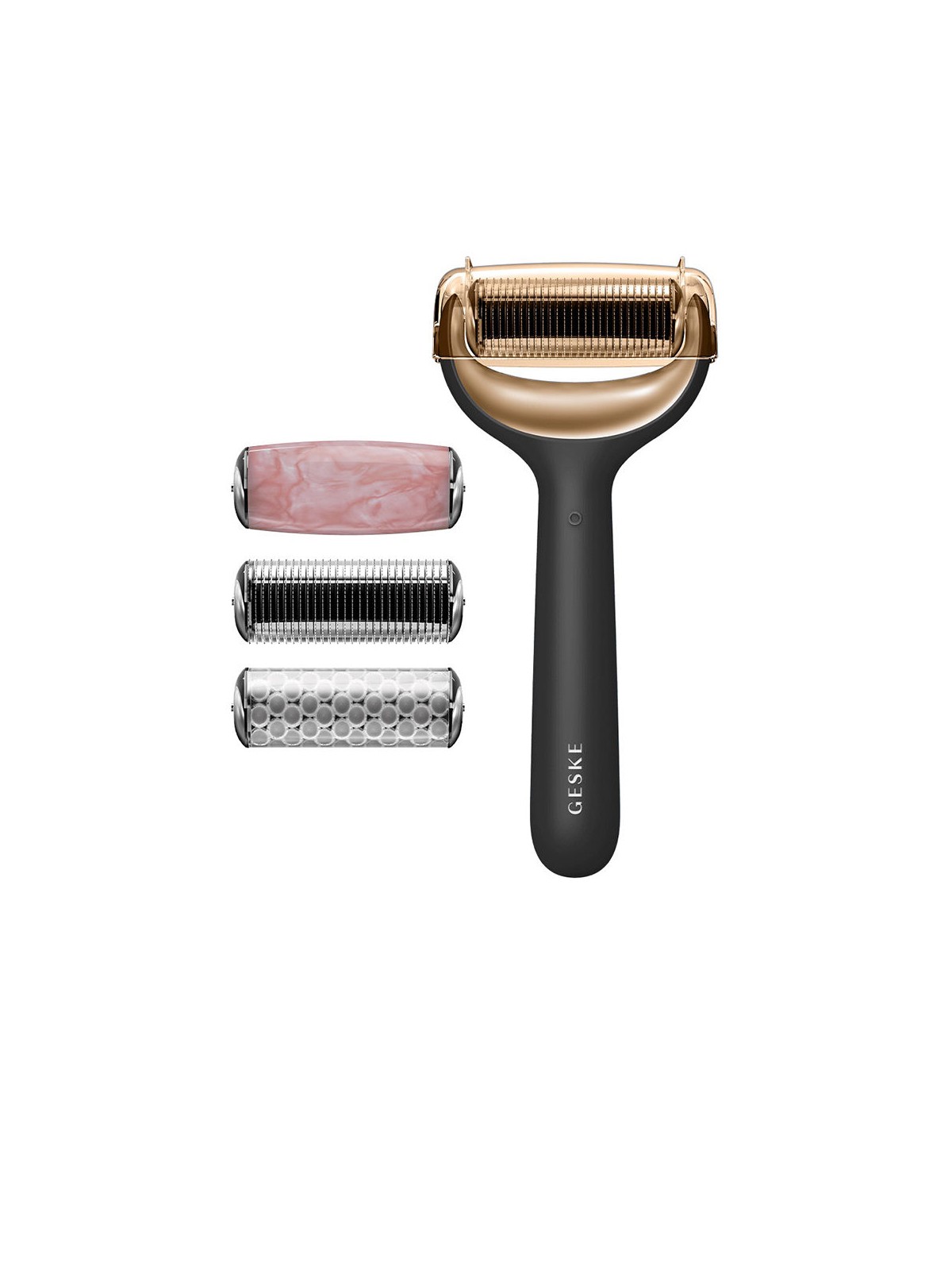 Geske Rullo per microneedling viso e corpo 9 in 1 con guida tramite app intelligente n.Nero 4 unità unisex