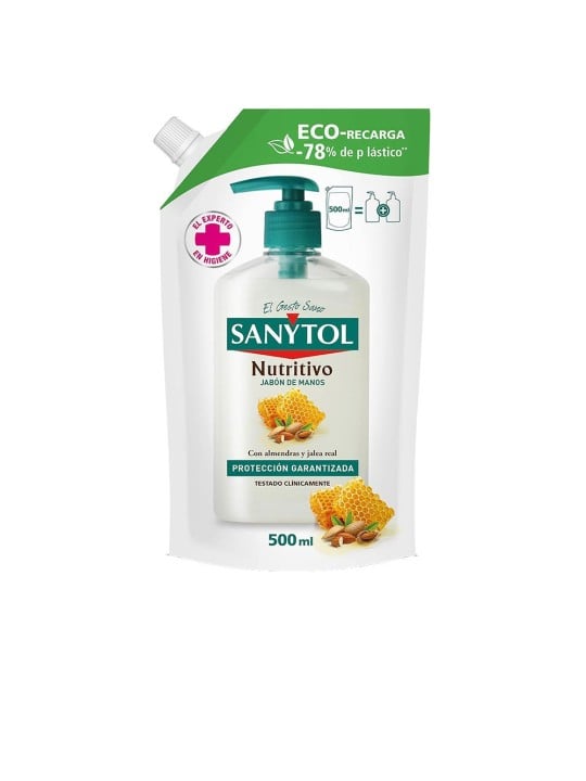 Sanytol SANYTOL Sapone liquido antibatterico nutriente per le mani, ricarica ecologica da 500ml unisex