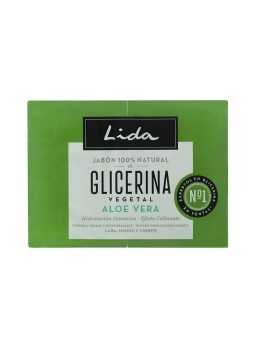Lida Sapone LIDA 100% naturale con glicerina e aloe vera, confezione da 2 x 125gr unisex