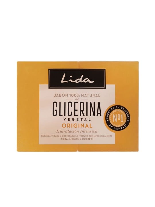 Lida SAPONE LIDA 100% NATURALE ORIGINALE ALLA GLICERINA LOTTO 2 x 125gr unisex