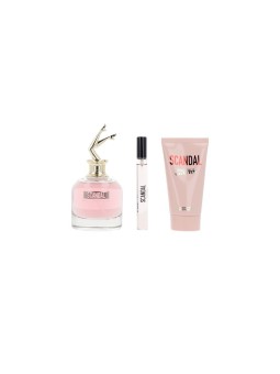 Jean Paul Gaultier SCANDALO set da 3 pezzi Eau de Parfum spray 80 ml + Body Lotion 75 ml + Eau de Parfum spray 10 ml unisex