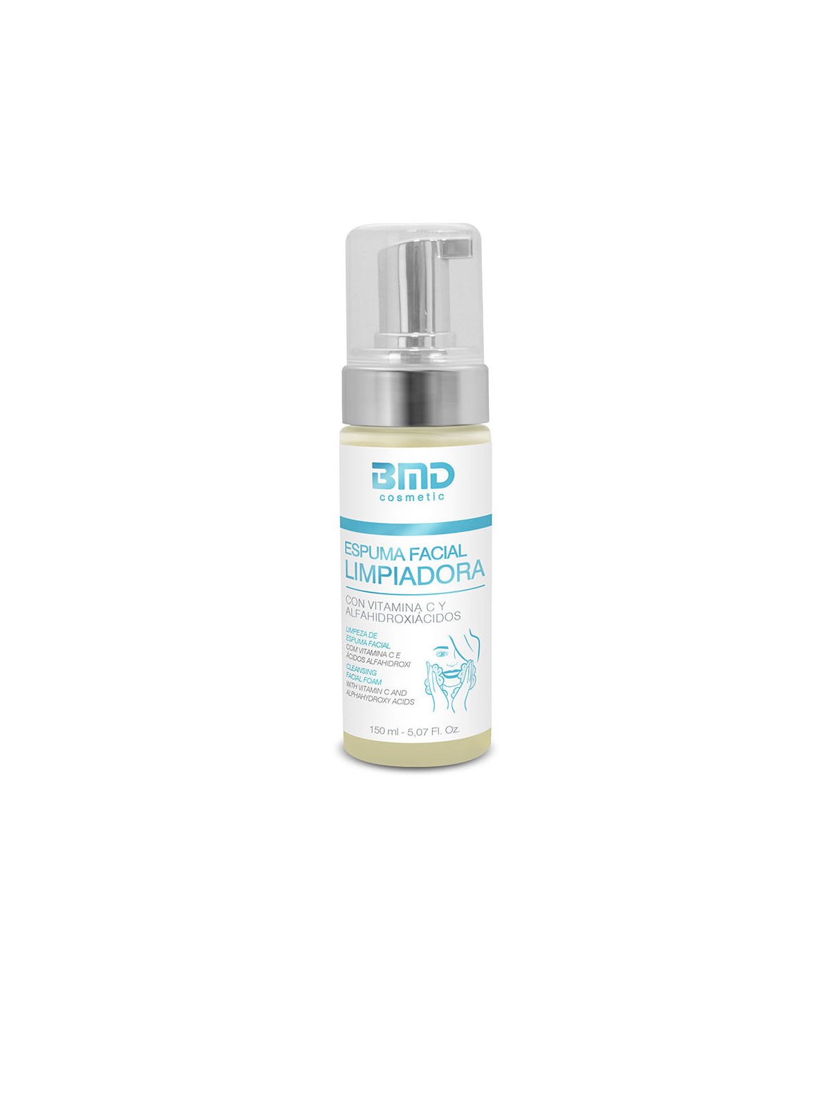 Bmd Cosmetic Schiuma detergente per il viso 150ml unisex