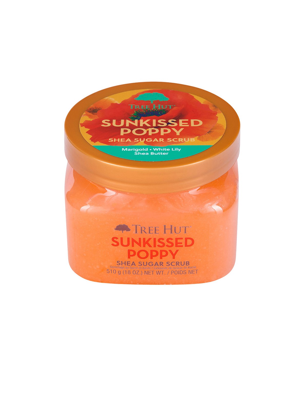Tree Hut Scrub allo zucchero e semi di papavero color cuoio 510 g donna