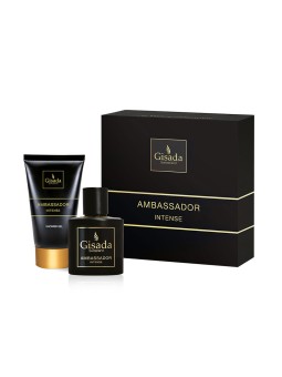 Gisada Set AMBASSADOR INTENSE da 2 pezzi Eau de Parfum spray 50 ml + shower gel 100 ml uomo