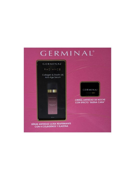 Germinal Set anti-età illuminante ad azione immediata 2 pezzi Serum 30 ml + Cream 15 ml unisex