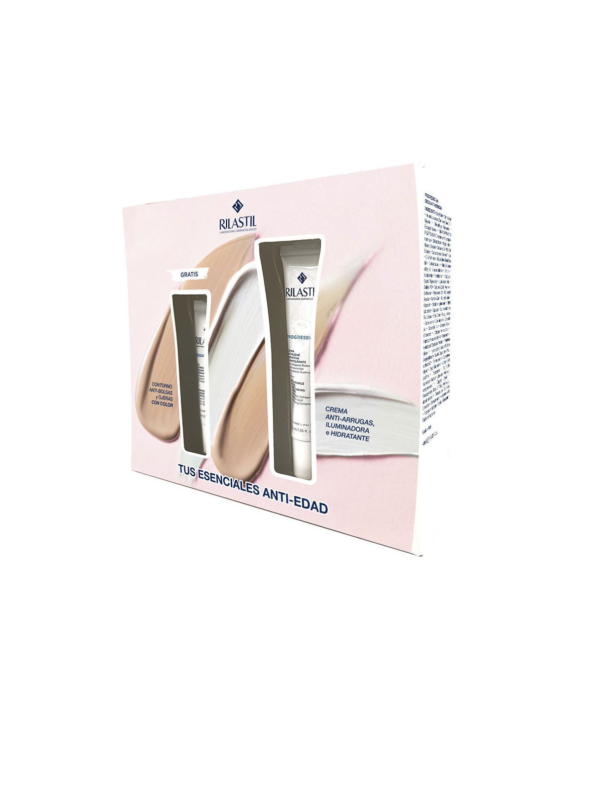Rilastil SET ANTIRUGHE PROGRESSION+ 3 pezzi Facial cream 40 ml + Eye contour with color 1 unit donna