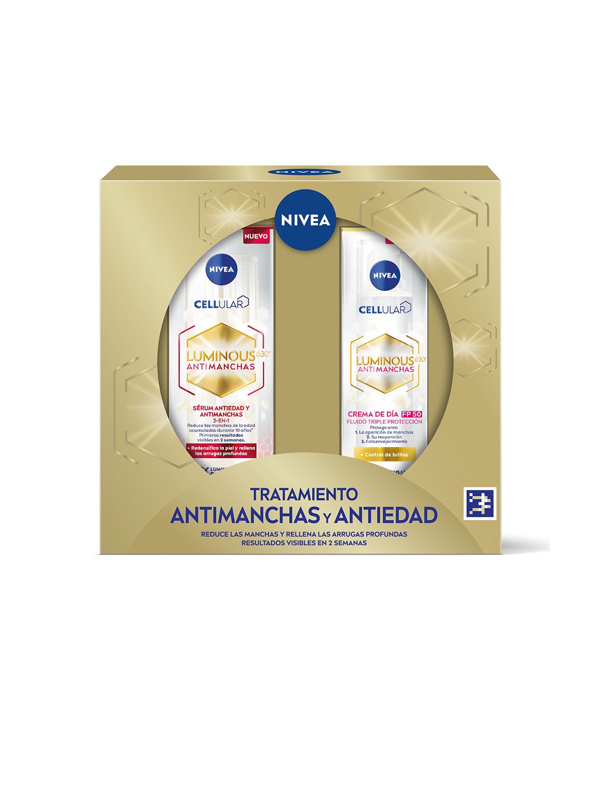 Nivea SET DA 2 PEZZI PER TRATTAMENTO ANTIMACCHIE E ANTI-INVECCHIAMENTO day cream + serum unisex
