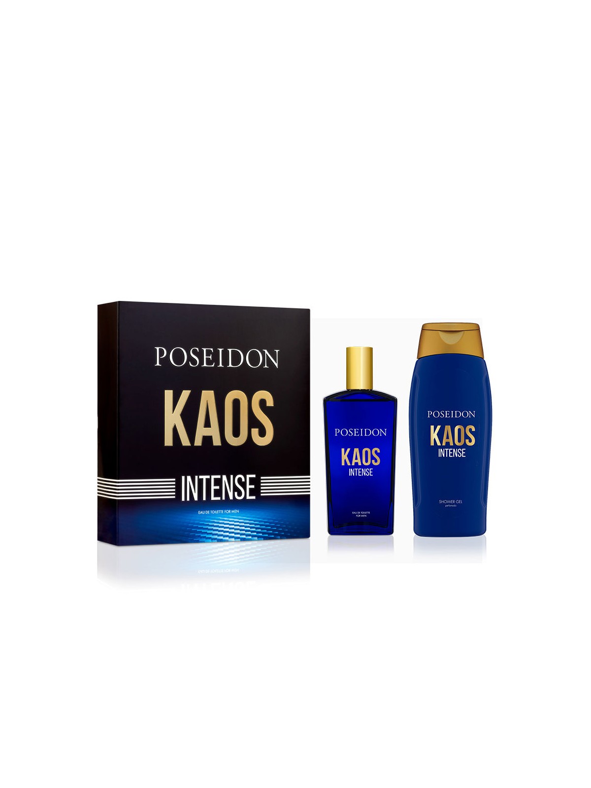 Poseidon Set da 2 pezzi POSEIDON KAOS INTENSE Eau de Toilette spray 100 ml + Shower Gel 250 ml uomo