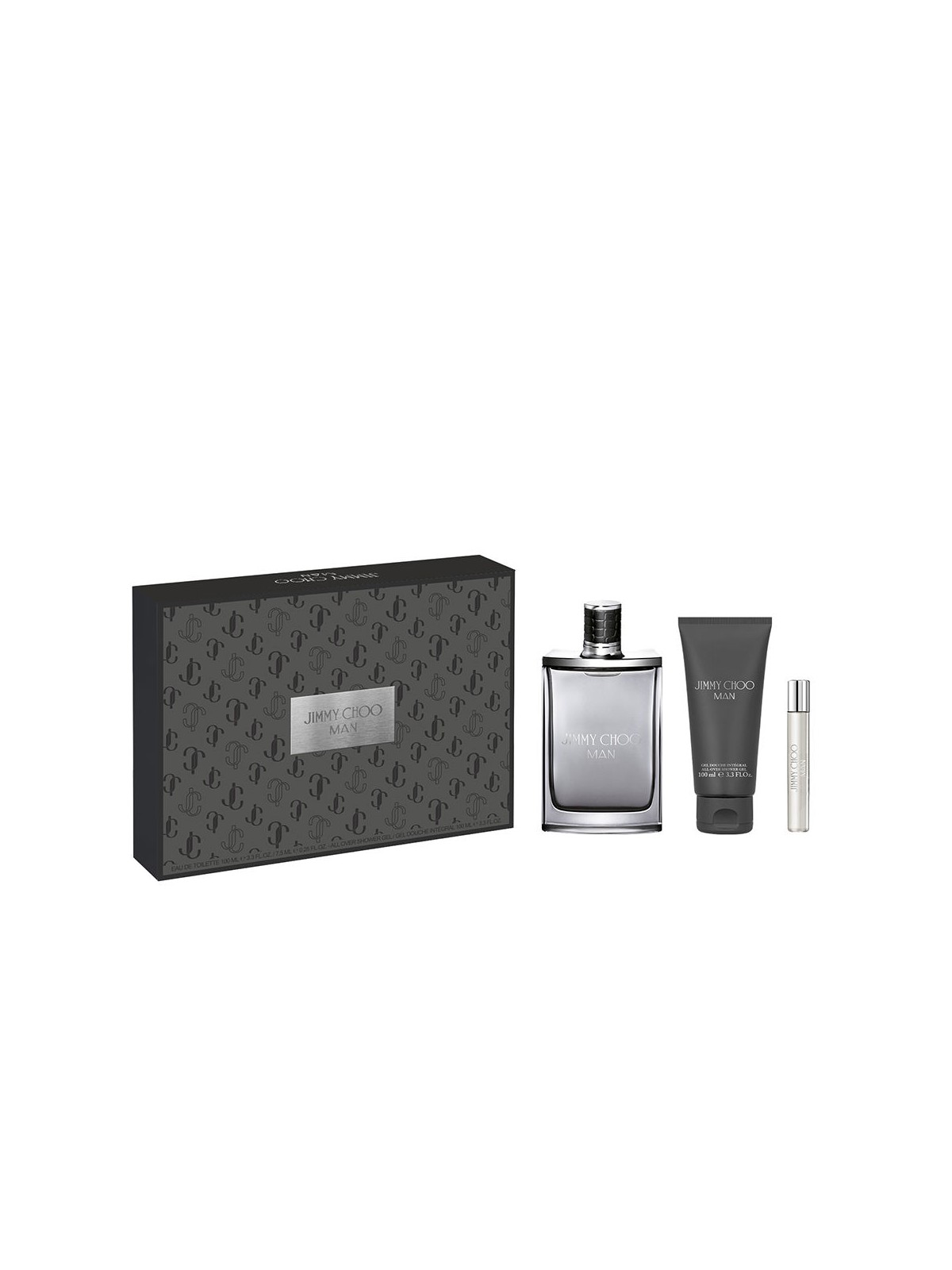 Jimmy Choo Set da 3 pezzi di Jimmy Choo Man Eau de Toilette spray 100ml + Eau de Toilette spray 7.5ml + Shower gel 100ml unisex