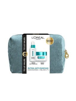 L'Oréal Paris SET DA 3 PEZZI DI NIACINAMIDE BRIGHT REVEAL Anti-stain Serum + Moisturizing Fluid SPF50 + Toiletry Bag unisex