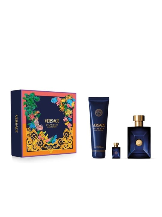 Versace Set da 3 pezzi DYLAN BLUE Eau de Toilette spray 100 ml + Shower gel 150 ml + Eau de Toilette 5 ml unisex