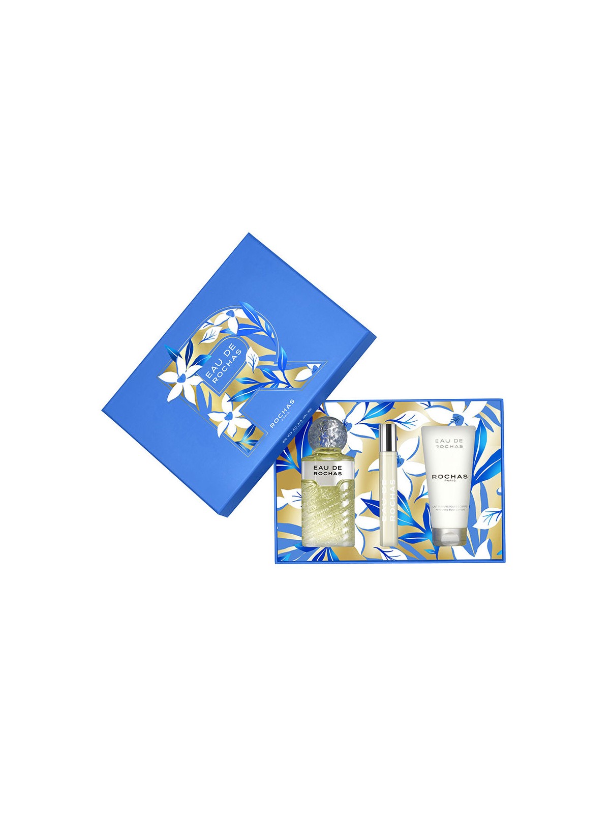 Rochas Set da 3 pezzi EAU DE ROCHAS Eau de Toilette spray 100 ml + Body Lotion 100 ml + Eau de Parfum spray 20 ml donna