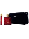 Versace Set da 3 pezzi EROS FLAME Eau de Parfum spray 100 ml + Eau de Parfum spray 10 ml + Toiletry bag unisex