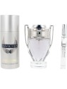 Rabanne Set da 3 pezzi INVICTUS Eau de Toilette spray 100 ml + Deodorant spray 150 ml + Eau de Toilette 1 u uomo