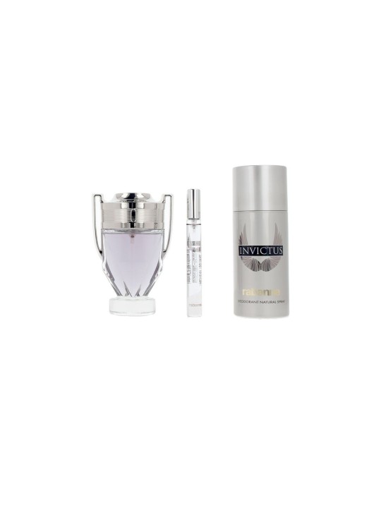 Rabanne Set da 3 pezzi INVICTUS Eau de Toilette spray 100 ml + Deodorant 150 ml + Eau de Toilette spray 10 ml uomo