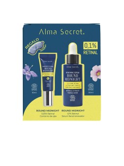 Alma Secret Set da 3 pezzi ROUND MIDNIGHT Retinal serum 0.1% + retinal eye contour 10 ml + eye mask unisex
