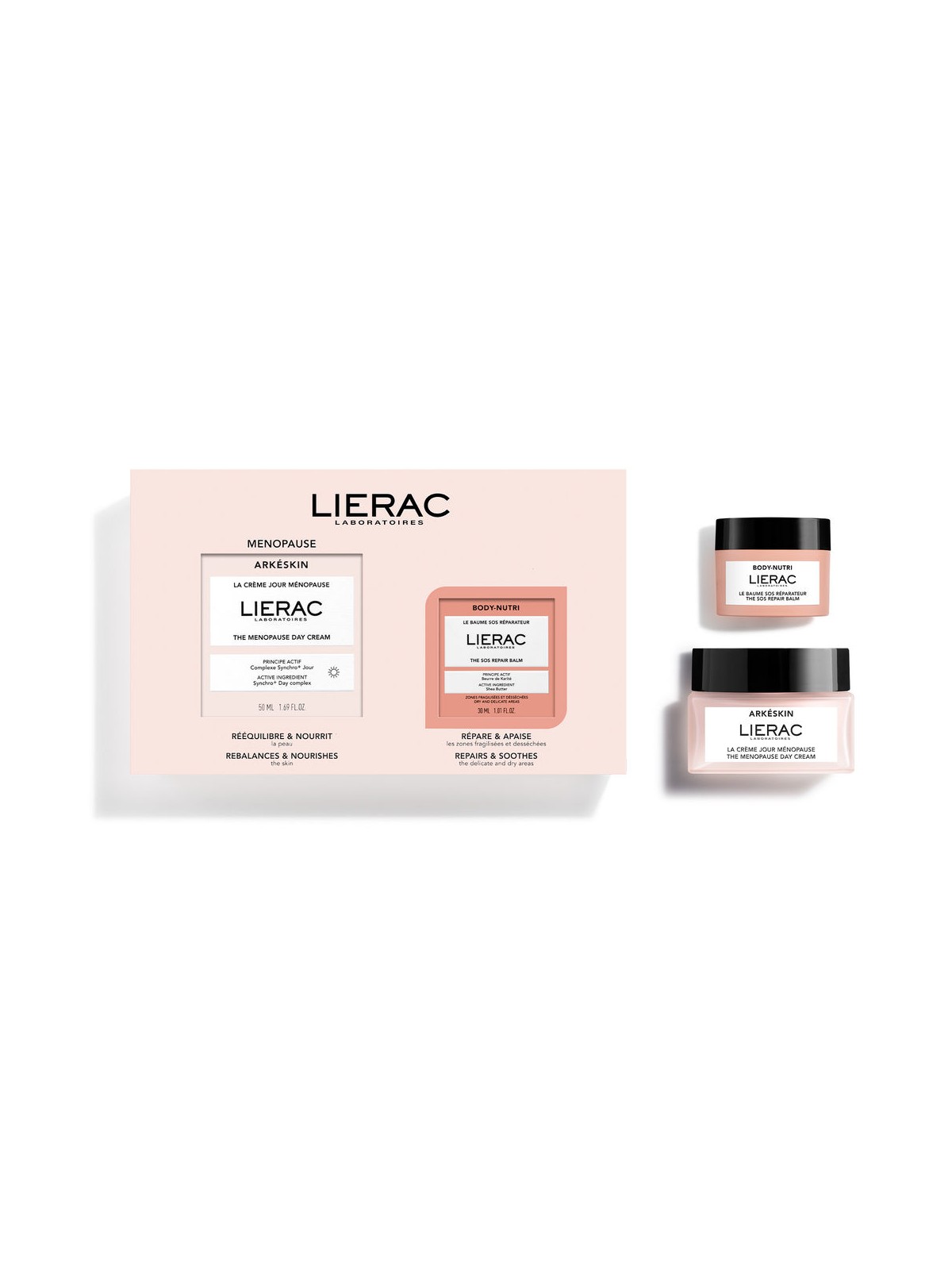 Lierac Set di 2 creme giorno Arkeskin Day cream 50 ml + SOS balm 30 ml donna