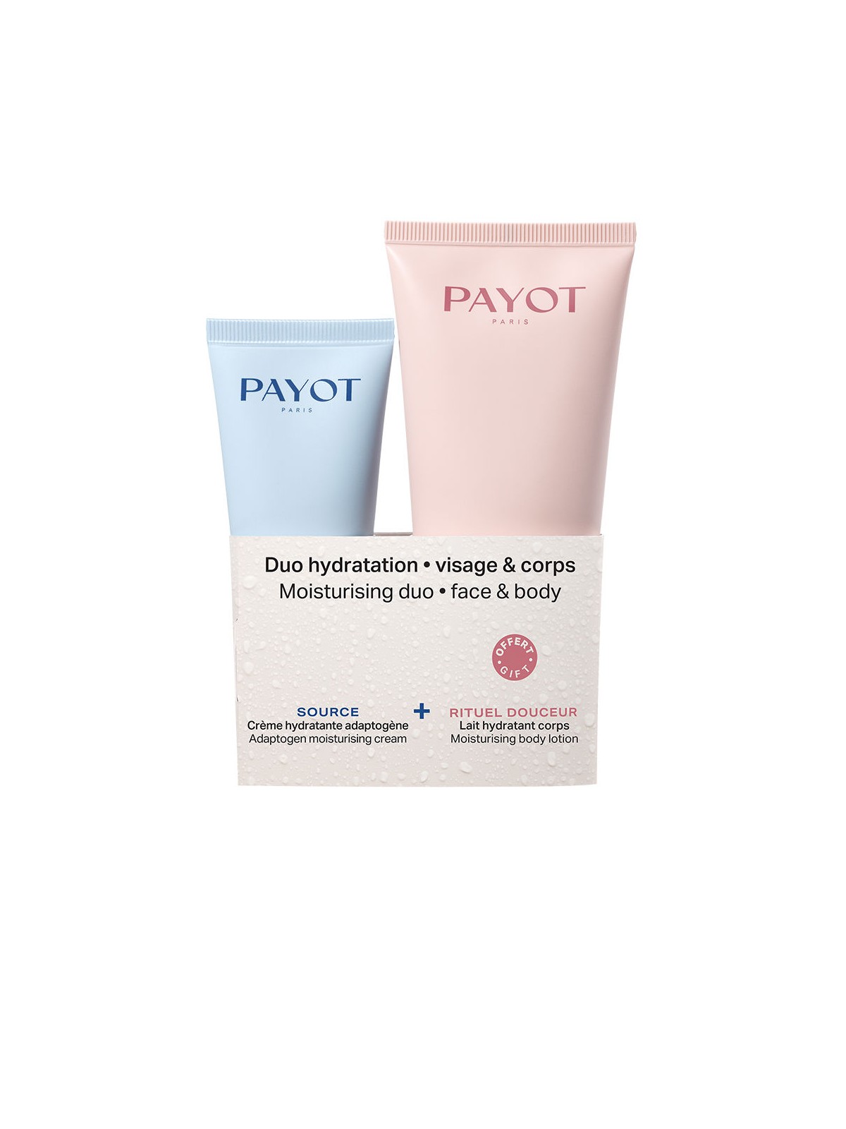 Payot Set di 2 creme idratanti per viso e corpo Face cream 30 ml + Body milk 100 ml donna