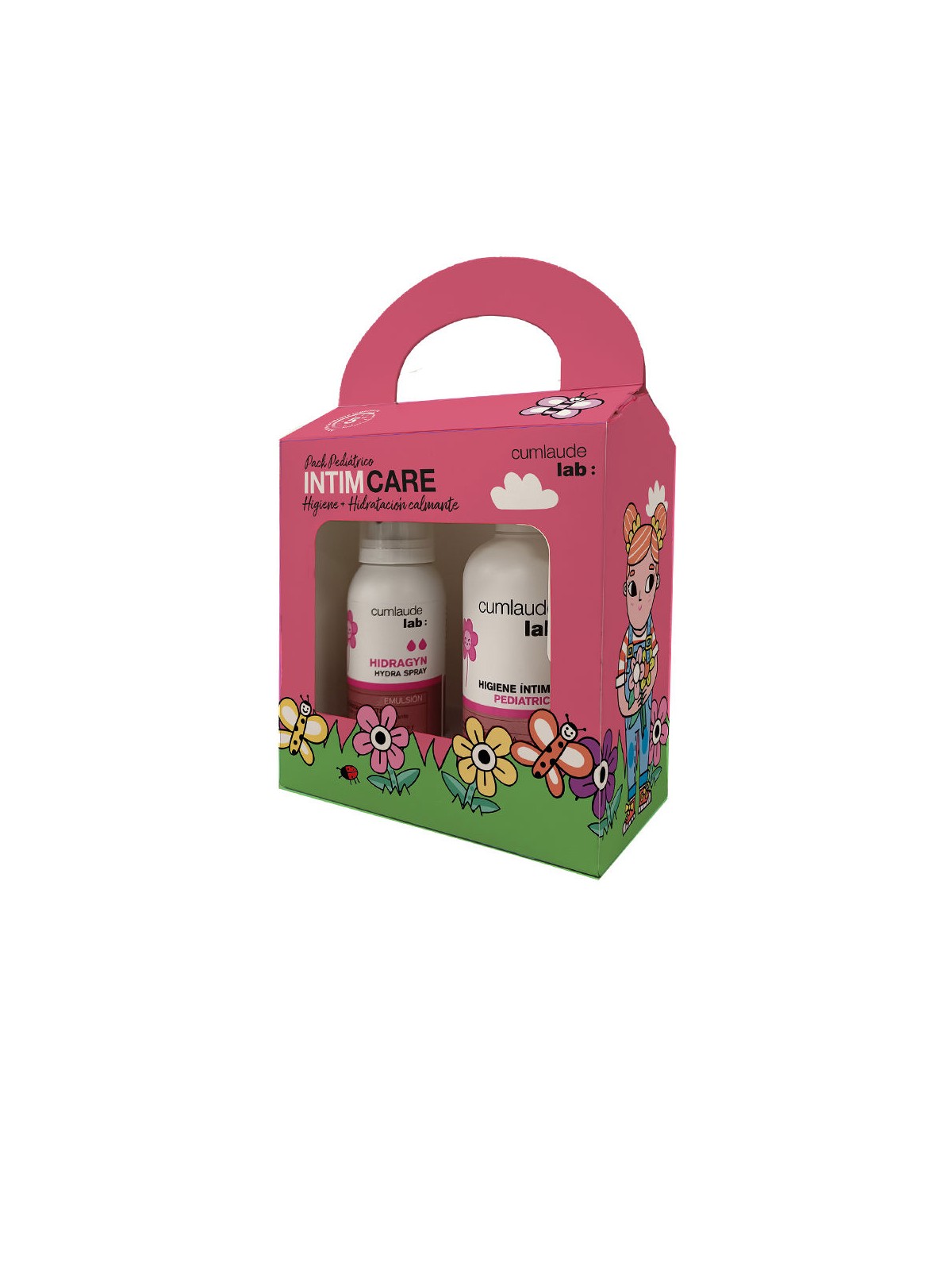 Cumlaude Lab SET DI 2 PRODOTTI IGIENE + IDRATAZIONE PEDIATRICA LENITIVA Intimate hygiene gel 250 ml + emulsion 75 ml unisex