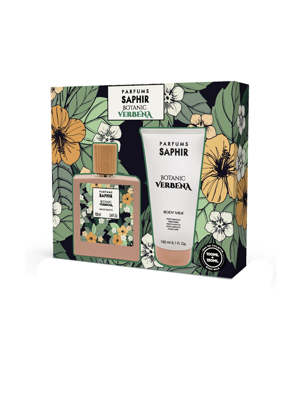Parfums Saphir SET DI 2 VERBENE BOTANICHE Eau de Toilette spray 100 ml + body lotion 150 ml donna