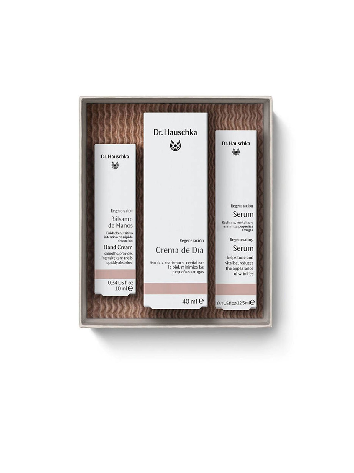 Dr. Hauschka SET DI 3 CREME GIORNO RIGENERANTI Facial cream 40 ml + Regenerating serum 12.5 ml + Hand balm 10 ml unisex
