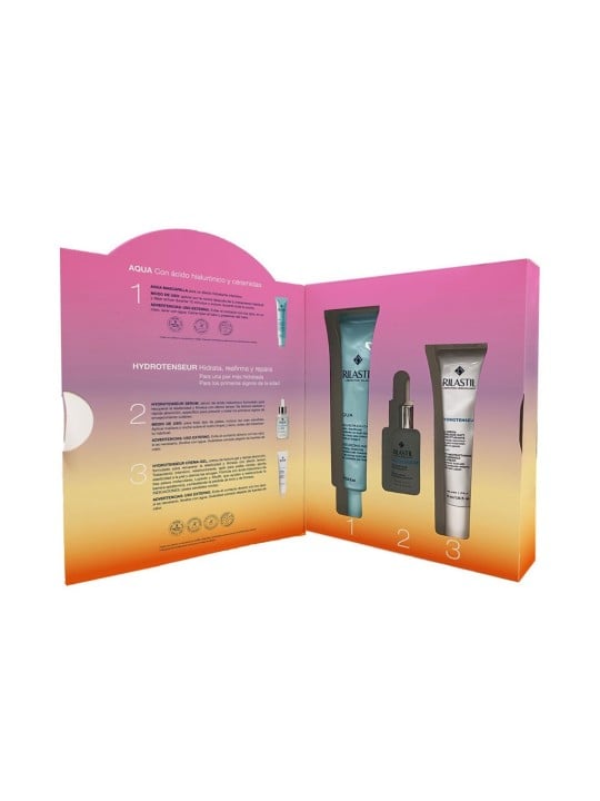 Rilastil SET DI 3 MASCHERE NOTTE AQUA Intensive mask 75 ml + Gel-cream 40 ml + Serum 15 ml unisex