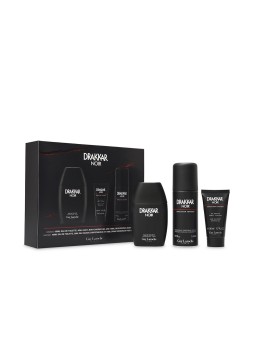 Drakkar Set di 3 pezzi DRAKKAR NOIR Eau de Toilette vaporizer 100 ml + deo vapo 150 ml + dcuha gel 50 ml uomo