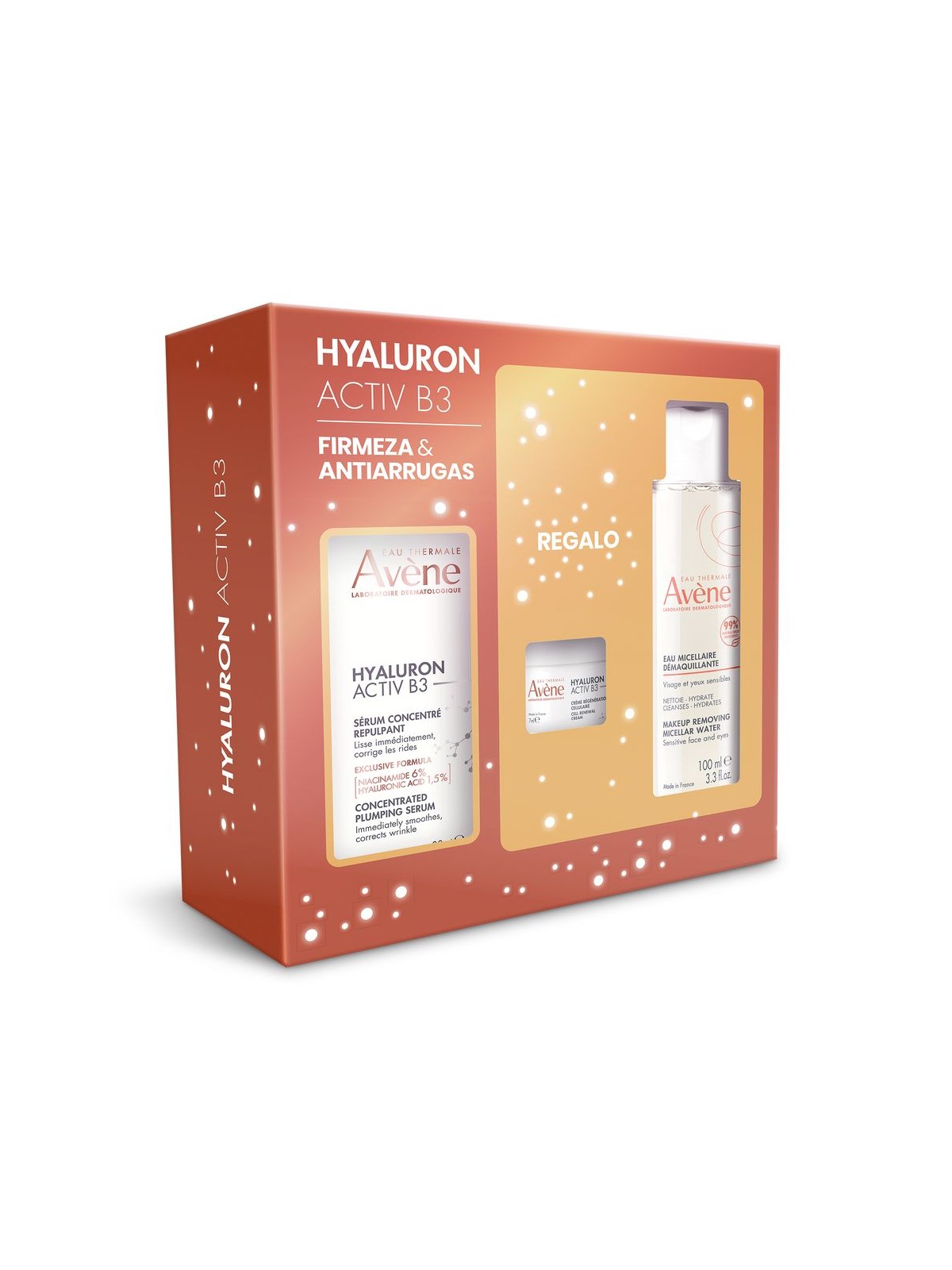 Avène SET DI 3 PEZZI: SIERO, MICELLARE E CREMA ALL'IALURON ACTIV B3 Serum 30 ml + Micellar water 100 ml + Cream 1 u unisex