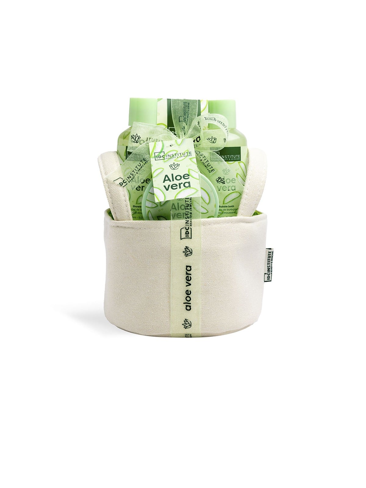 Idc Institute SET DI 4 PEZZI DI ALOE VERA Shower Gel 150 ml + Bubble Bath 150 ml + Bath Salts 150 gr + Body Lotion 50 ml unisex