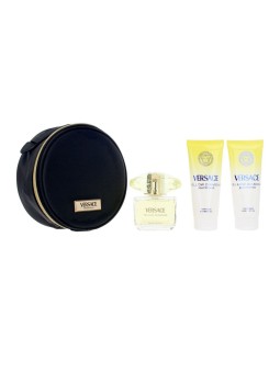 Versace Set di 4 pezzi YELLOW DIAMOND Eau de Toilette spray 90 ml + Shower Gel 100 ml + Body Lotion 100 ml + Case unisex