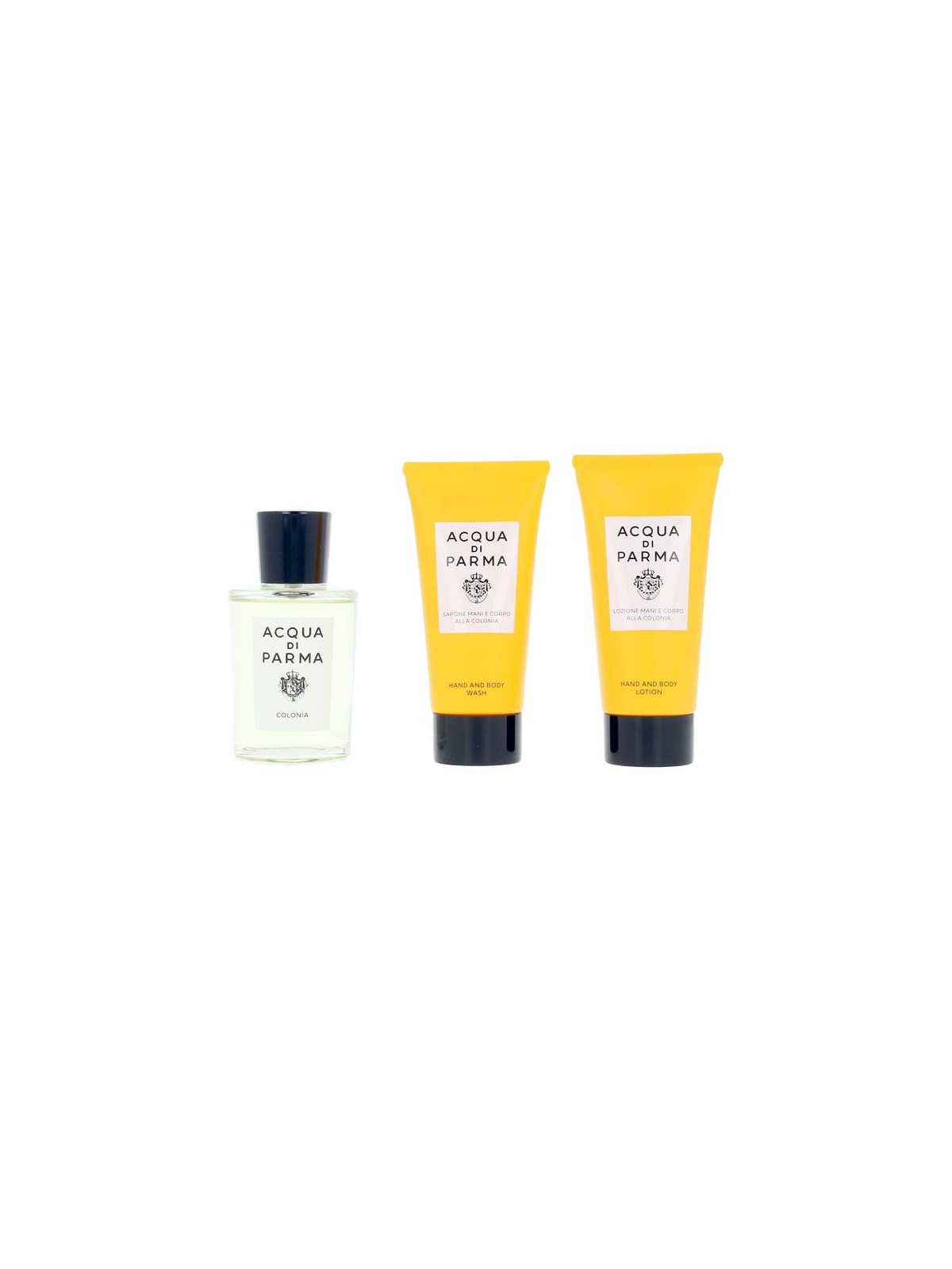 Acqua Di Parma SET DI COLOGNI 3 PEZZI Eau de Cologne spray 100 ml + Shower Gel 75 ml + Body Lotion 75 ml unisex