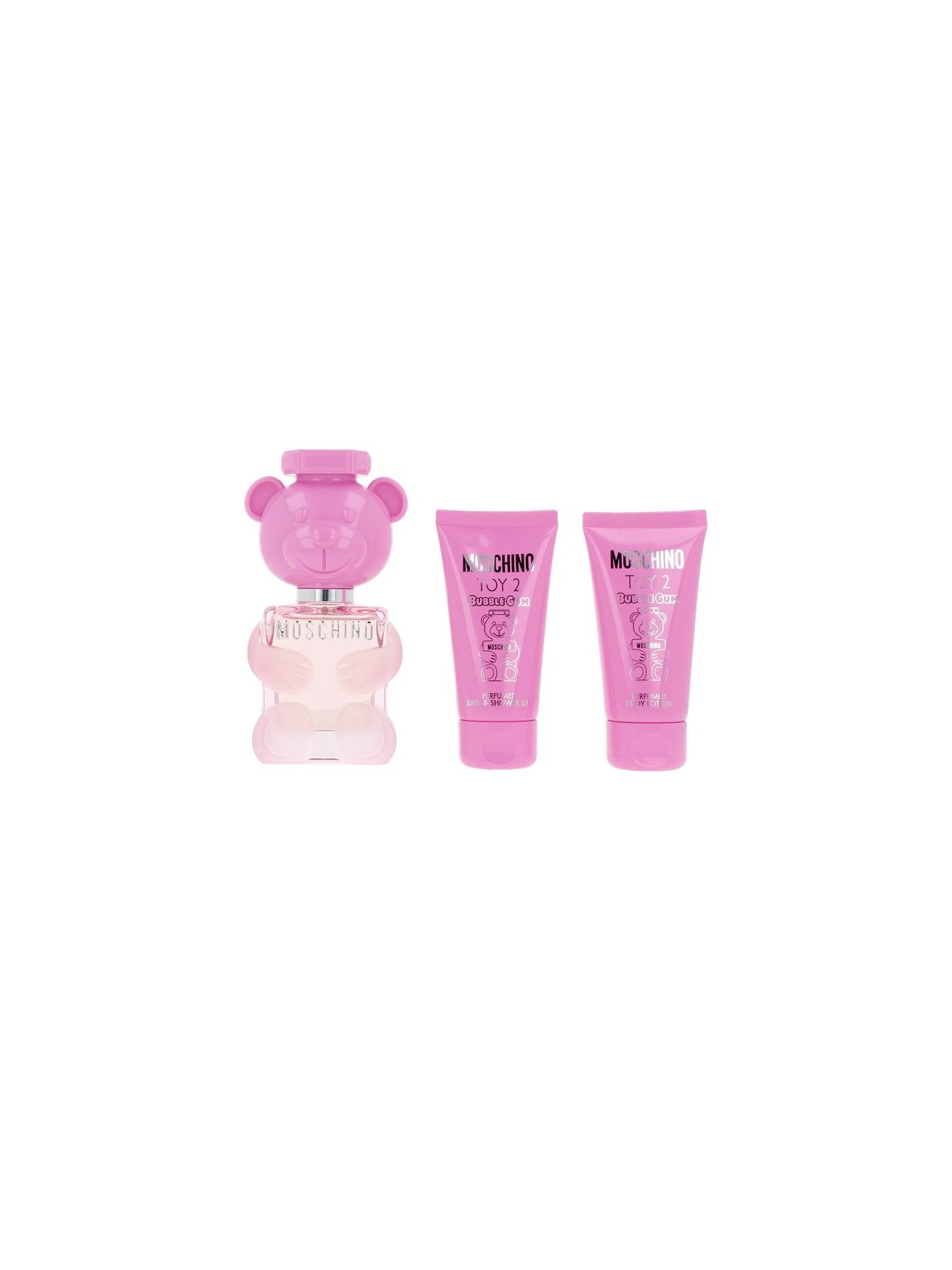 Moschino SET DI GOMME DA MASTICARE TOY 2, 3 PEZZI Eau de Toilette spray 50 ml + Shower Gel 50 ml + Body Lotion 50 ml donna